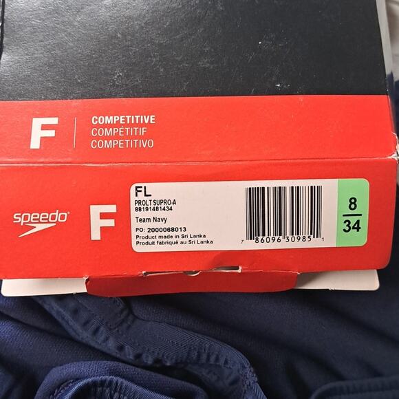 Speedo Women's Swimsuit One Piece Prolt Super Pro Team Navy - Picture 9 of 10